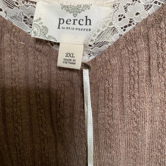 Perch by Blu Pepper
Camisole. 2XL. New with tags. Cocoa color. - Picture 2 of 9
